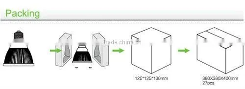 E27 base LED Par 30 Spotlight 3w/5w/7w/9w/10w/12w