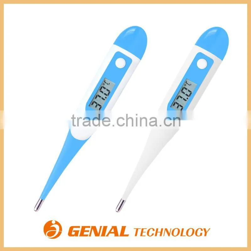 Practical Digital Thermometer, LCD Display for Oral Armpit Rectum use Waterproof High accuracy Automatic Off fast reading