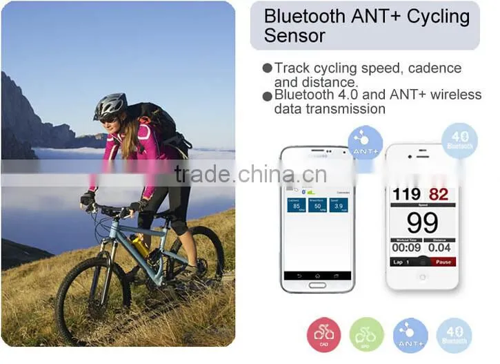 Waterproof Bluetooth Bicycle Computer, Bicycle Cadence Sensor, Bicycle Speedometer