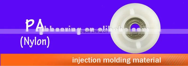 wardrobes sliding door nylon roller with stainless steel bearing 5*25*7.6mm