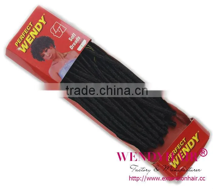 Wendy Brand synthetic hair soft dread with curly synthetic hair for braiding