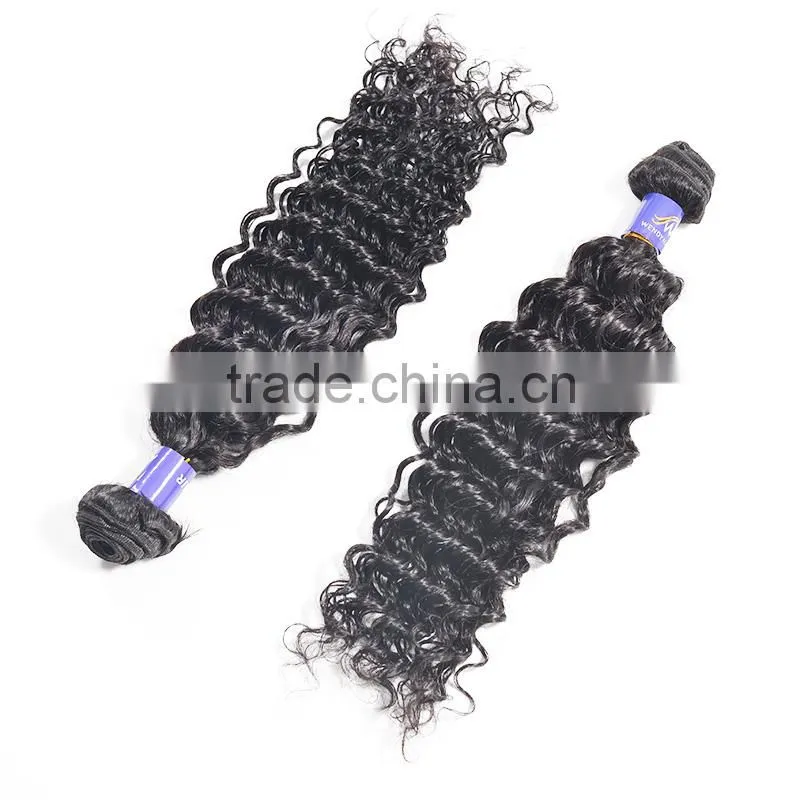 Natural Black Color Afro Curly Remy Malaysian Human Hair Extension