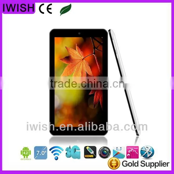 7 inch Allwinner A20 Dual-Core,ARM Cortex A7@1.0Ghz 1G DDR3 tablet pc support abdroid wifi bluetooth