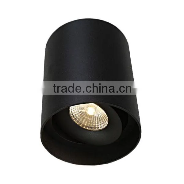 Adjustable high quality dimmable 10W COB led ceiling surface light with HEP driver