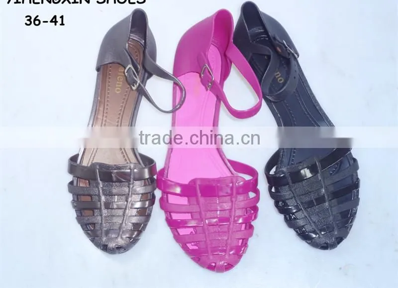 2015 PVC Jelly Good quality ladies Sandals