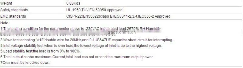 CE Approval Q-120C 120W 15V 1A Quad output switching power supply 120W 15V 1A
