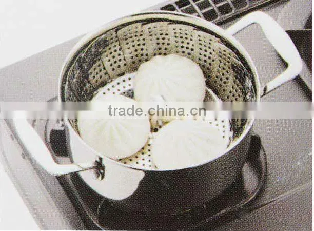 foldable stainless steel steamer for food and vegetable 20-30cm