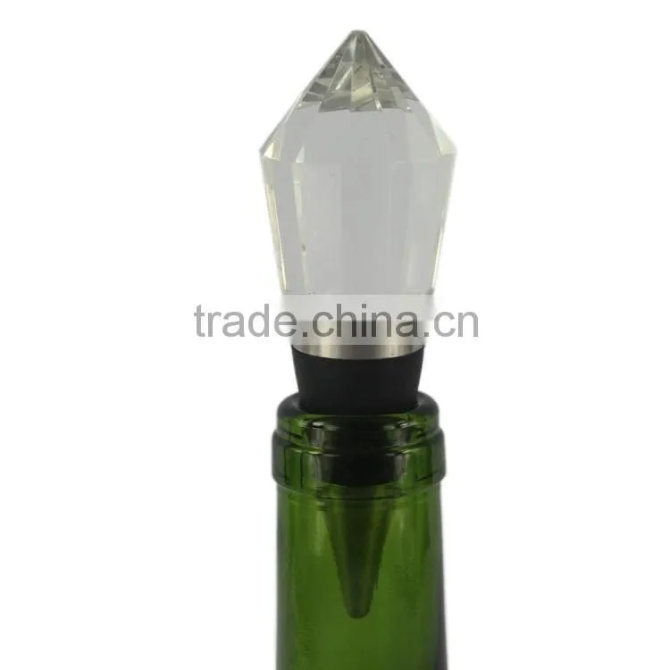 Wholesale custom crystal bottle wine stopper