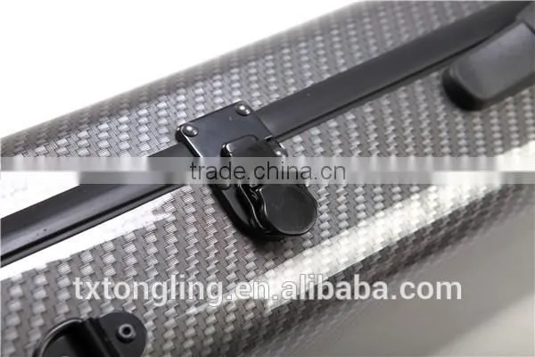 Silver Color Oblong Full Size Violin Hard Case TL-33