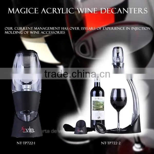 FDA charming mini portable magic decanter red wine aerator NT-TP722-1