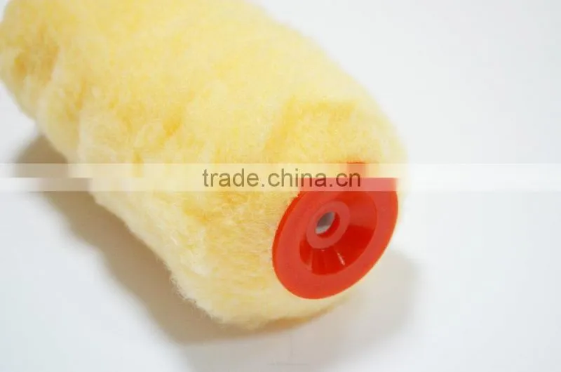 long pile yellow polyester paint roller