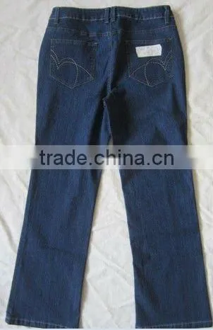 2012 fashion lady's jeans women's pant stock