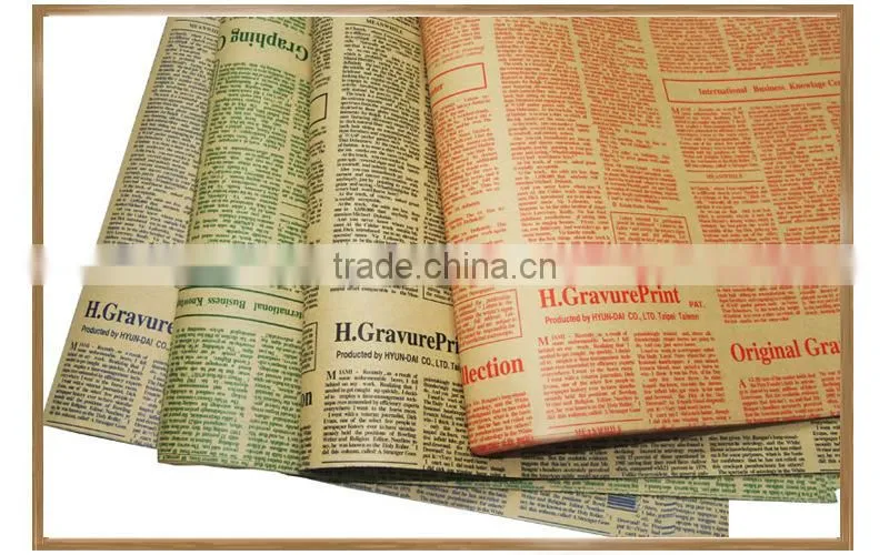 student art paper gift wrapping paper newspaper pattern