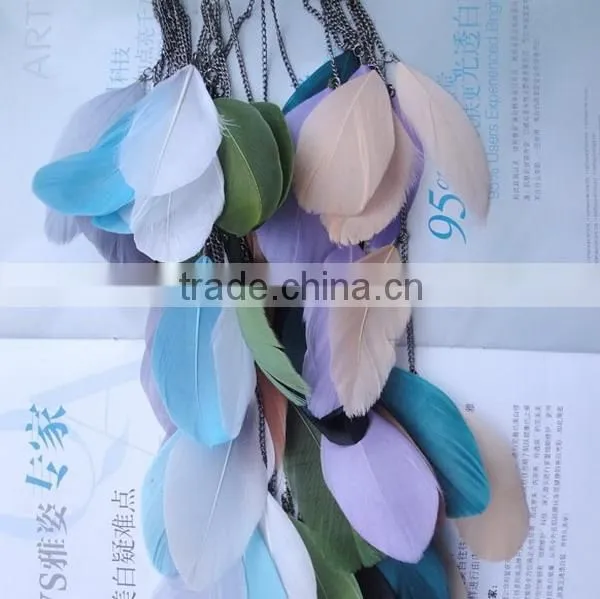 2014 fashion celebrity Bohemia hairband type peacock feather hairband