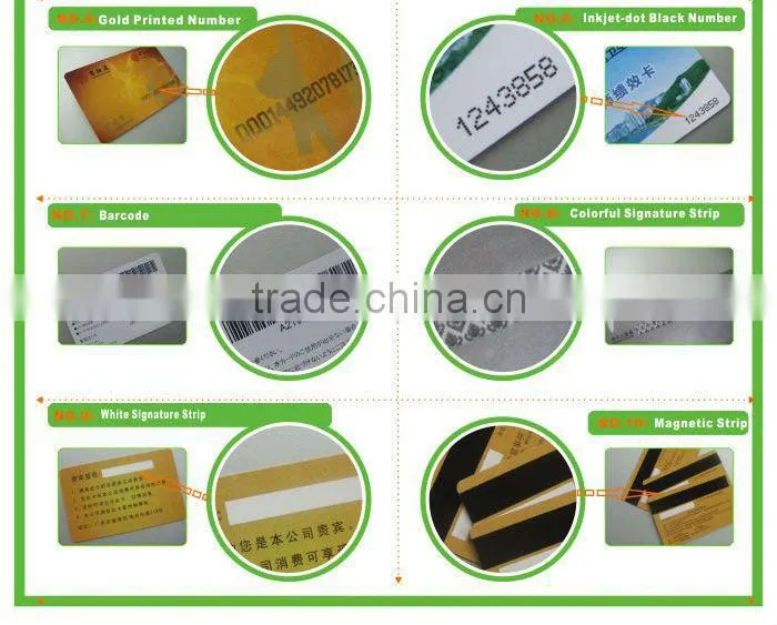 Customized design transparent visiting card