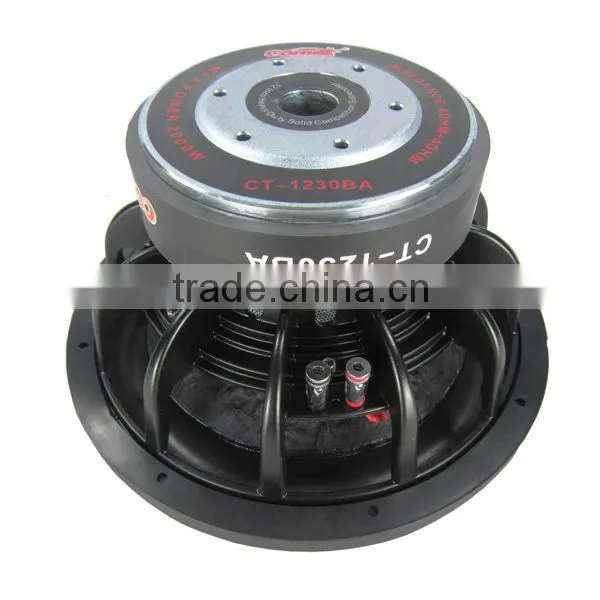 Cometa CT-1230BA 12inch 2000W China subwoofer for car/1200w subwoofer speaker/foam edge subwoofer