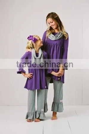 Mother Daughter Outfits Clothing Dresses,Family clothing sets,Wholesale family matching clothing