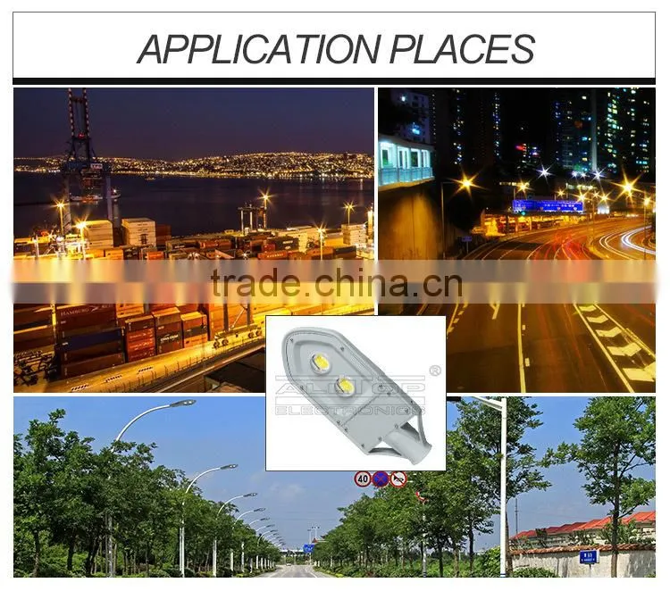 IP67 waterproof bridgelux cob 80w led street light heat sink