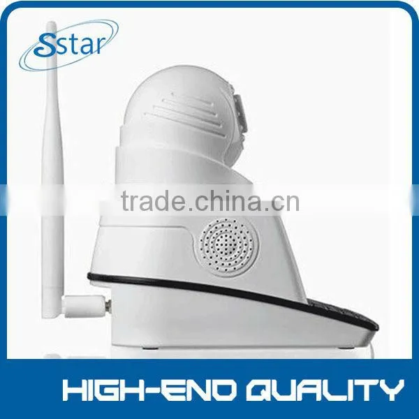4 in 1 Wireless P2P Network Phone Camera with 3C Smart Card (Video Phone + IP Camera + Recorder + Alarm), 3.5 inch Screen, 0.3 M