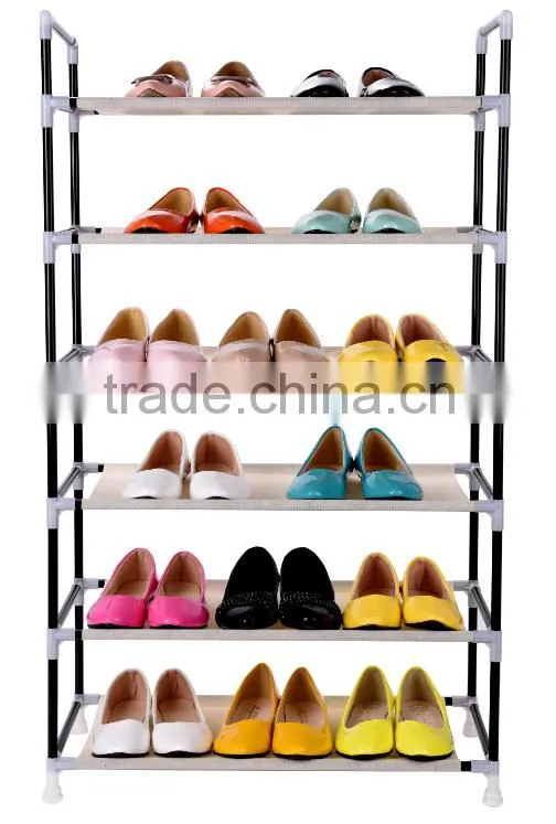 6 layers waterproof folding rotating shoe rack for sale