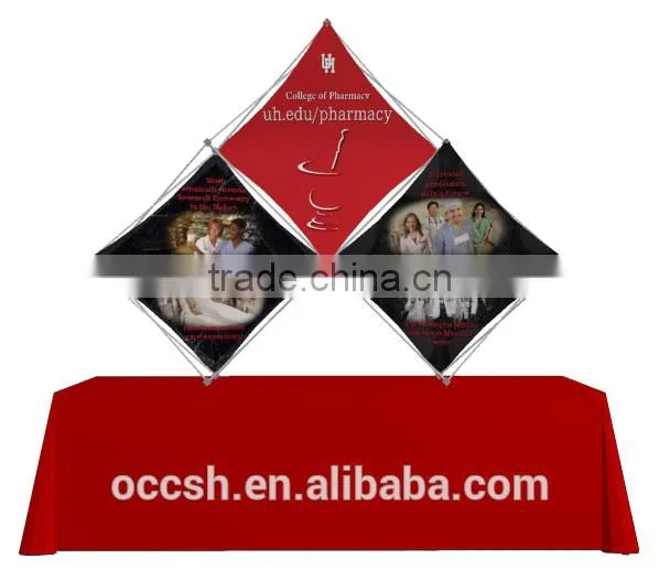 Tabletop Tension Fabric Backdrop Aluminum Pop Up Display Stand