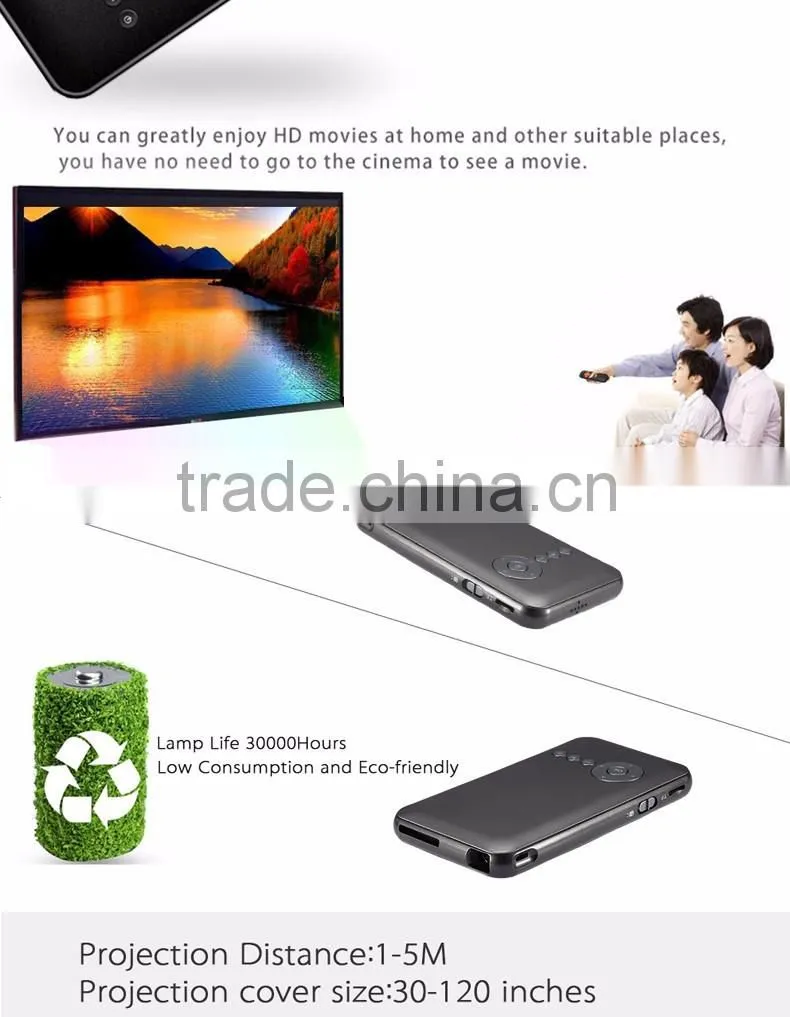 MRUIT S6+ Android smartphone projector dlp wifi portable Handheld Projector Bluetooth AC3 full HD Mini Projector