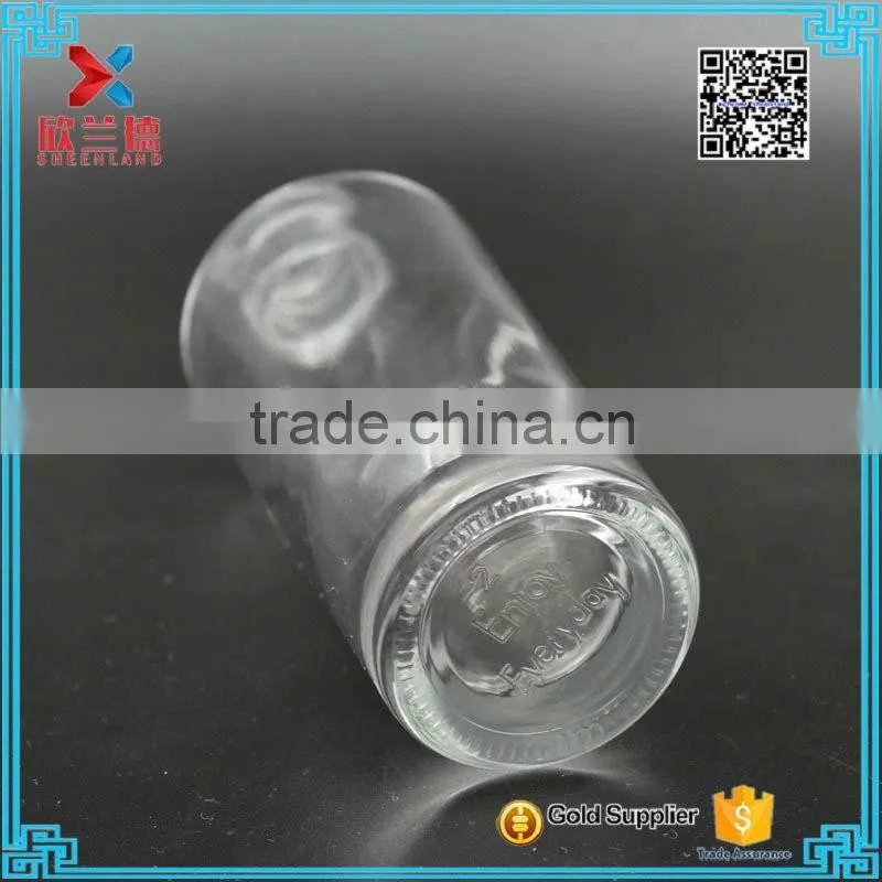 wholesale sake glass bottle glass wine bottle with screw cap 220ml