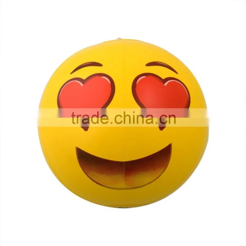 Giant Love Face Emoji Inflatable Beach Ball
