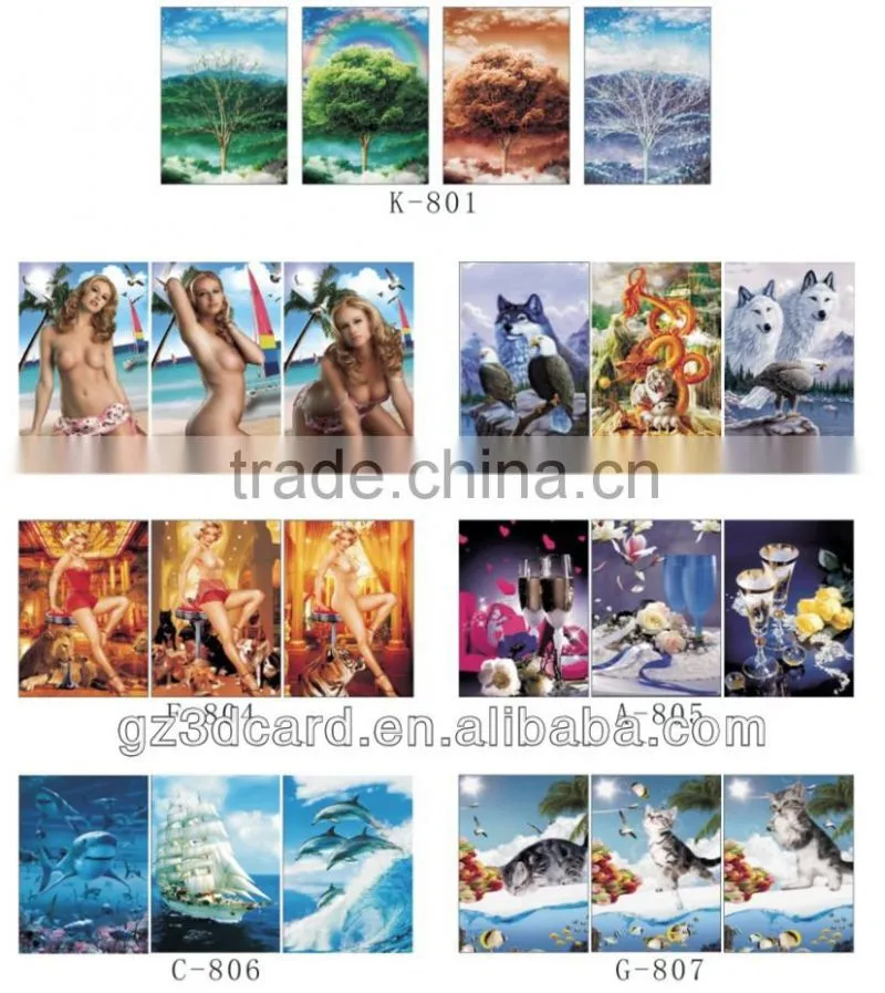 Custom framed 3d lenticular desk picture