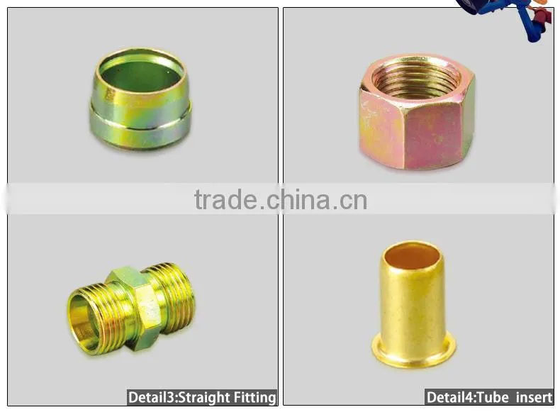 Sanye Double Straight Pipe Fitting with Nut