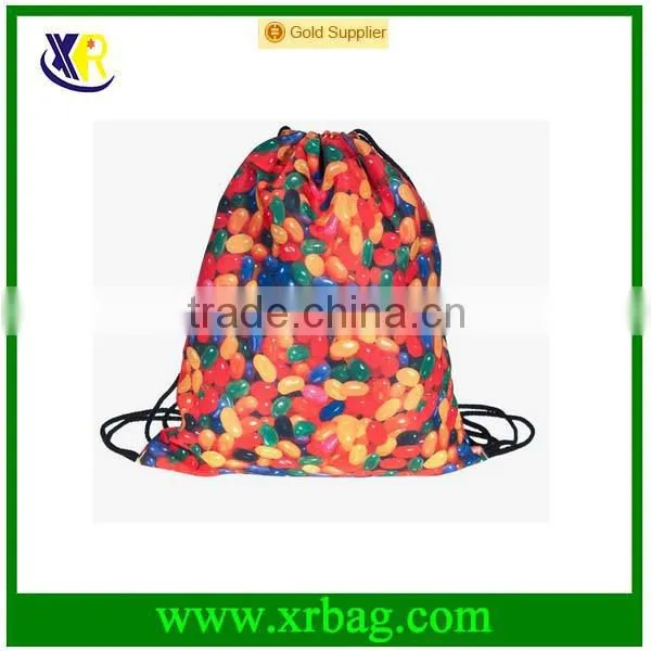 Donut Printing 3D Printing Shopping Bags Fashion Design Gym Sack Drawstring Bag