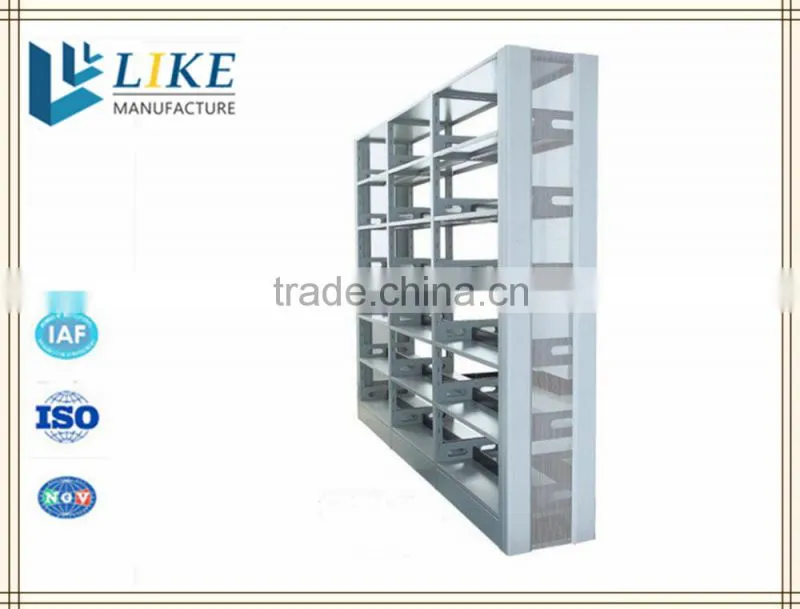 Luoyang library furniture book shelf,steel bookcase for export