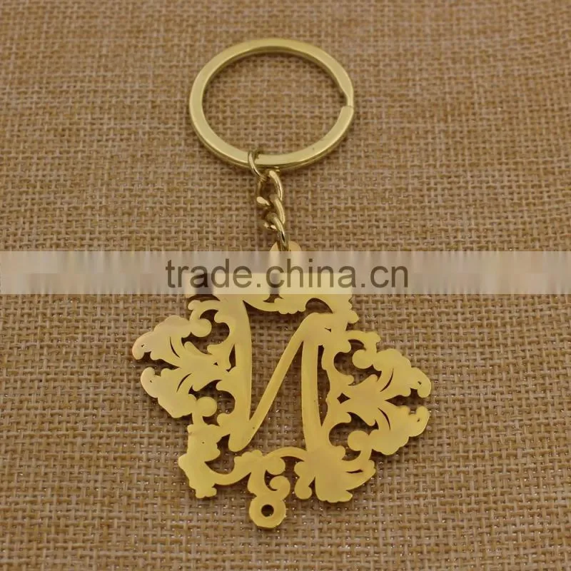 Promotion gifts custom cut out metal keychain