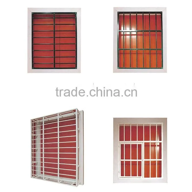 Latest modern simple steel/aluminum/iron window grill design for homes