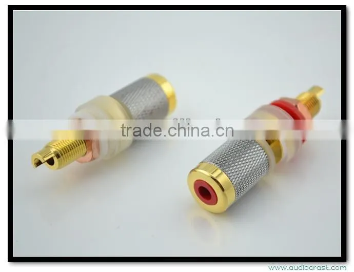Audiocrast AB-303(G) High End Gold Plated Binding Post speaker connector Power Amplifier Connector