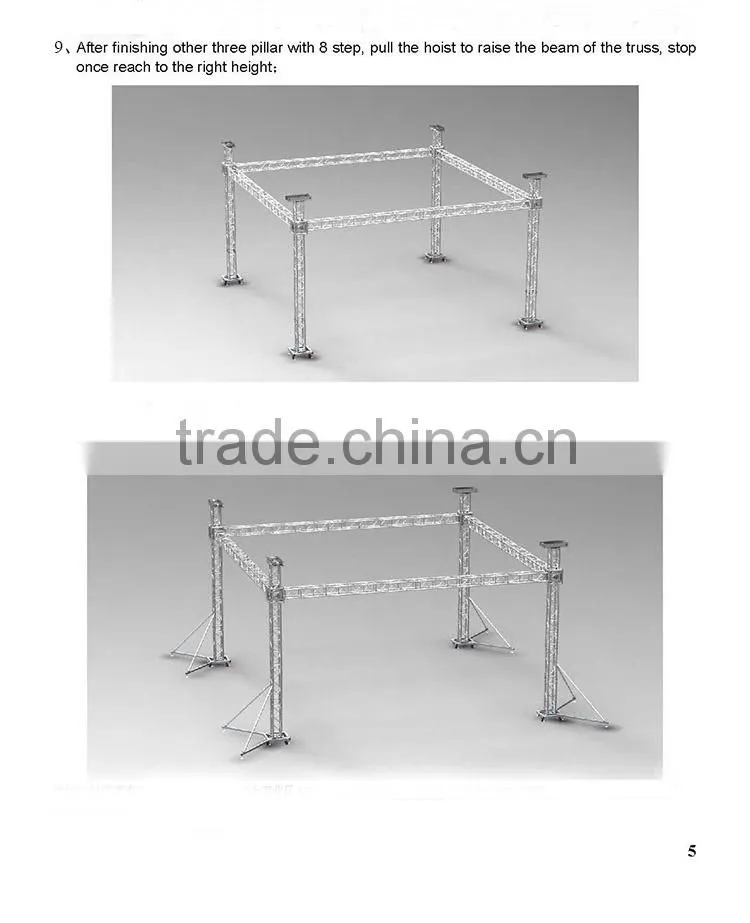 290x290mm light wieght aluminum truss in Guangdong