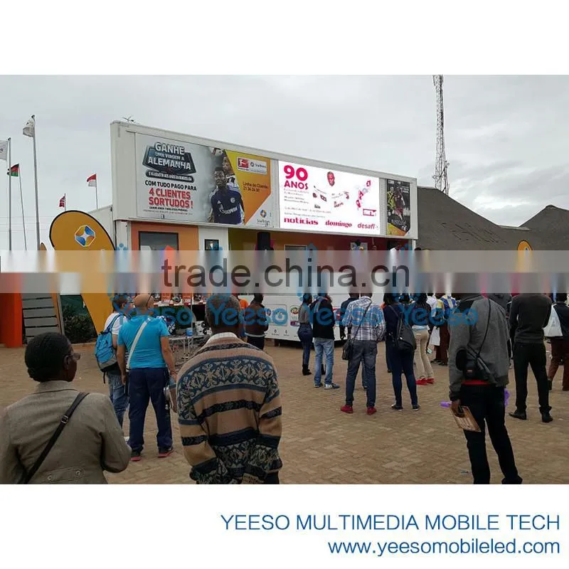 Mobile LED Stage Container, LED container for advertising, jumbo container for roadshow, LED container for promotion