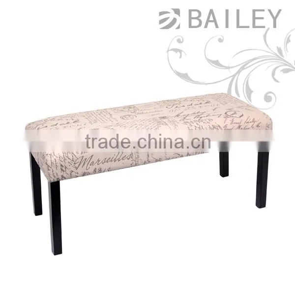 TOP Sale!!!Faux leather modern long bench with eight buttons on the top