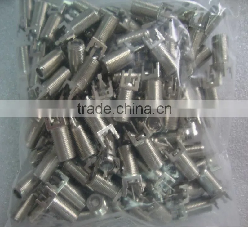 Four Feet F Female F Type Connector PCB Mount