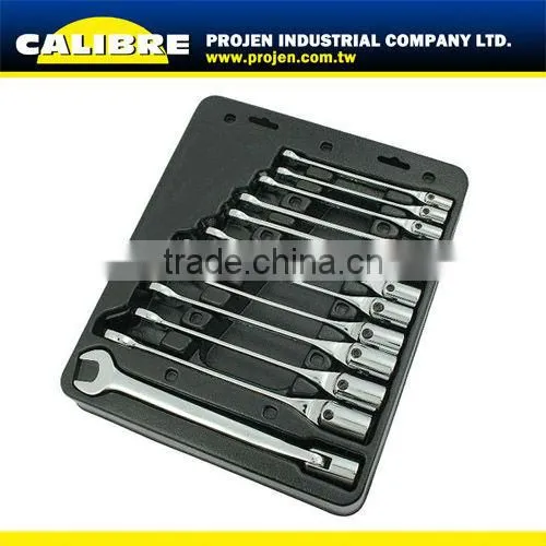 CALIBRE 10-19mm spanner wrench 10pc Short Combination Spanner Set