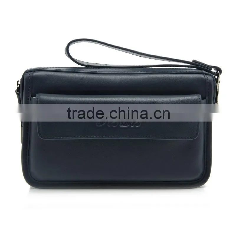 CSQJB077-001 Real Leather Day Clutch Fashion Designer Leather Men's Clutch Bag