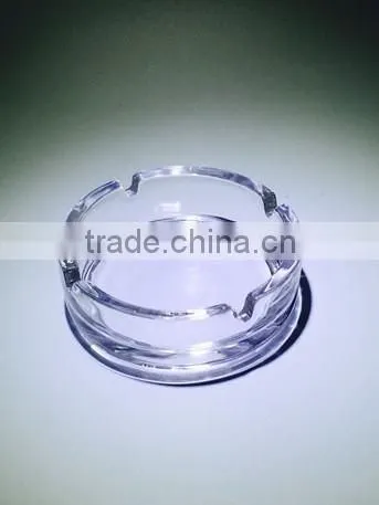 Beautiful round glass ashtray with customer's logo