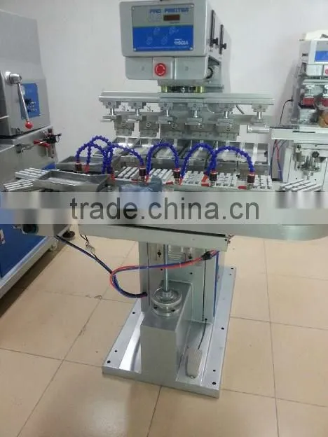 High Precision 6-color Pad Printing Machine with rotary conveyor GW-M6/C