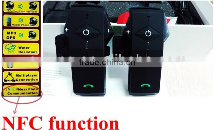 Motorcycle accessory helmet intercom wireless bluetooth headset/headphone
