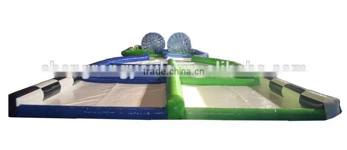 human zorb ball inflatable race track, inflatable challenge game