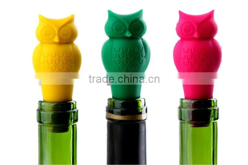 Custom made silicone lids for wine bottle