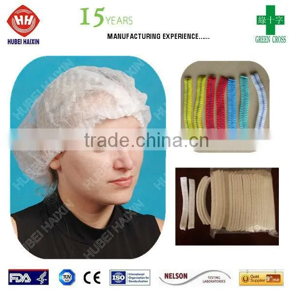 Cap manufacture disposable mob cap with detective bar