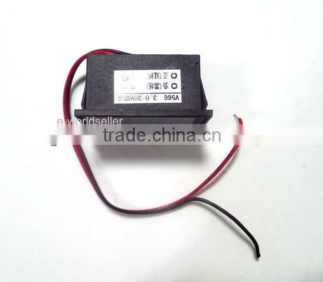 Waterproof Digital Voltmeter 4.5-30V RED LED Car Motor Motorcycle Voltage Panel Meter Shockproof