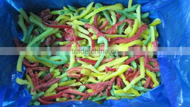 Frozen Mixed Pepper With Yellow, Green, Red