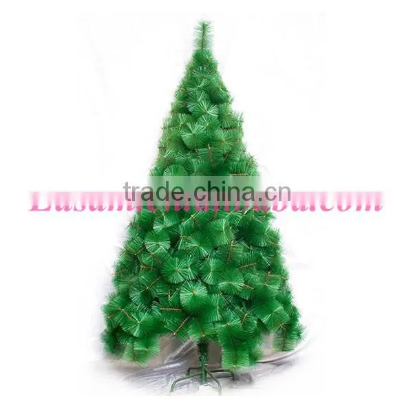 2015 Wholesale indoor Metal Stand Pine needle PVC Christmas tree